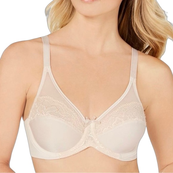 Lilyette NWT Pearl Lace Full Coverage Shaping & Support Underwire Bra Size 42D - Picture 1 of 10